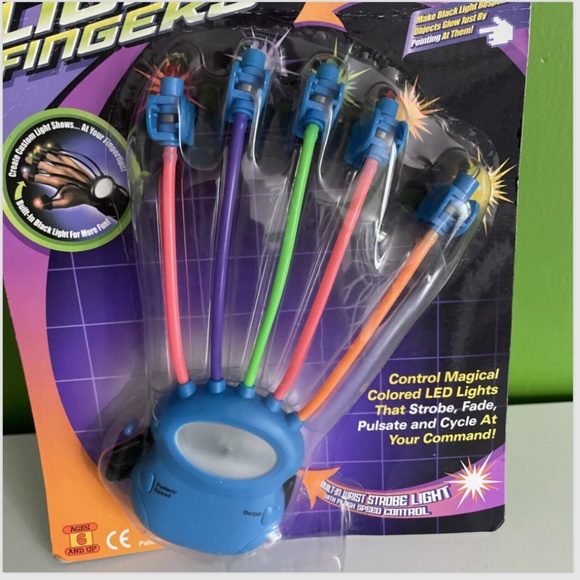 NEW NOS Vintage Spencer Can You Imagine Black Light DANCE Show HAND GLOVE STROBE - Picture 3 of 9